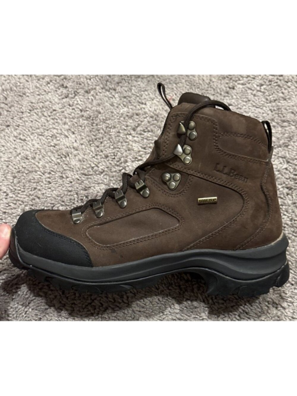 L.L. Bean GTX Womens Hiking Boots Sz 9.5 Brown Mid